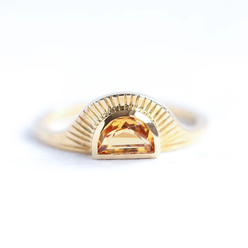 Unique Jewelry For Less – Shop The Sale Now Celine Half Moon Citrine Ring