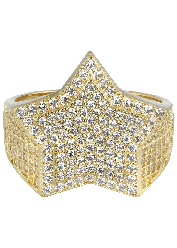 Limited-Time Jewelry Sale – Don't Miss Out On Dazzling Discounts 10K Star Gold Ring For Men - Mens Pinky Ring | 6.5 Grams Limited-Time Jewelry Sale – Don't Miss Out On Dazzling Discounts 10K Star Gold Ring For Men - Mens Pinky Ring | 6.5 Grams