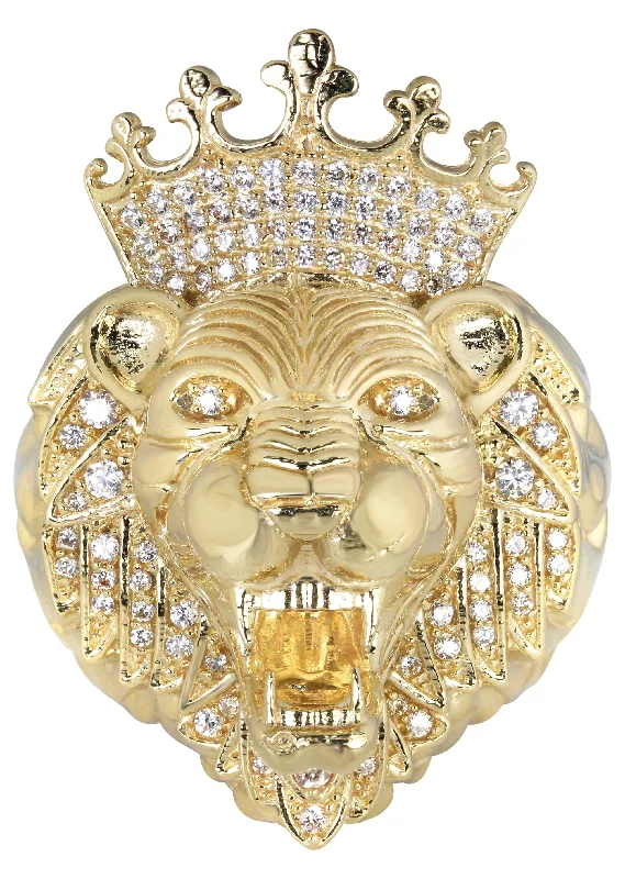 High-End Sparkle, Low-End Prices – Shop Now 10K Lion Gold Ring For Men - Mens Pinky Ring | 21.2 Grams High-End Sparkle, Low-End Prices – Shop Now 10K Lion Gold Ring For Men - Mens Pinky Ring | 21.2 Grams