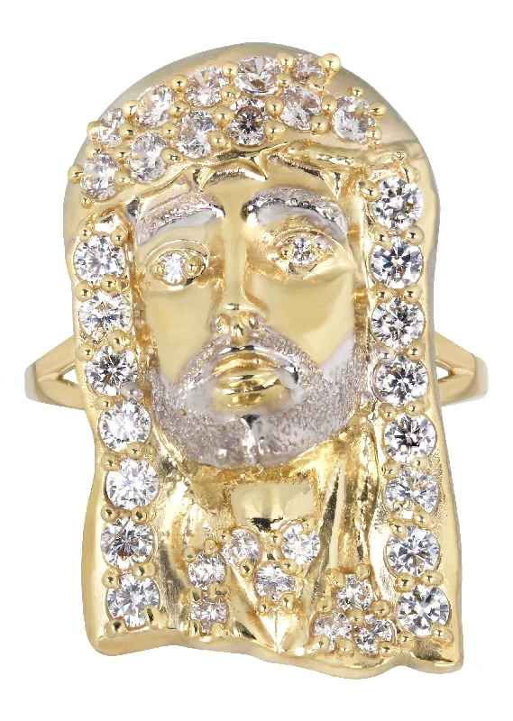 Dazzling Deals On Necklaces, Bracelets, And More 10K Jesus Gold Ring For Me | 6.4 Grams Dazzling Deals On Necklaces, Bracelets, And More 10K Jesus Gold Ring For Me | 6.4 Grams