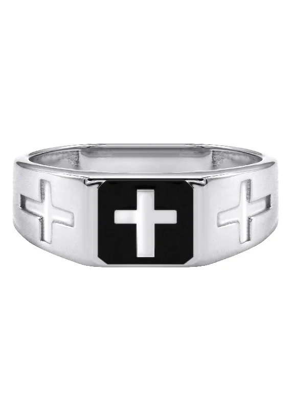 Unmissable Jewelry Clearance – Final Reductions Mens Silver Cross Signet Ring | Appx 4.2 Grams Unmissable Jewelry Clearance – Final Reductions Mens Silver Cross Signet Ring | Appx 4.2 Grams