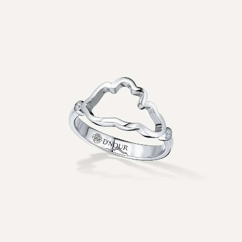 Clearance Sale On High-End Jewelry Collections Allusia Love Minimal 18K Whitegold Ring w. Diamonds Clearance Sale On High-End Jewelry Collections Allusia Love Minimal 18K Whitegold Ring w. Diamonds