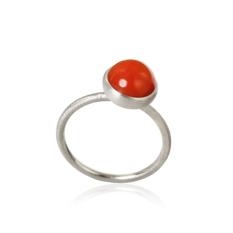 Flash Sale On Exquisite Jewelry – Don't Miss Out Small Pacific Silver Ring w. Coral Flash Sale On Exquisite Jewelry – Don't Miss Out Small Pacific Silver Ring w. Coral