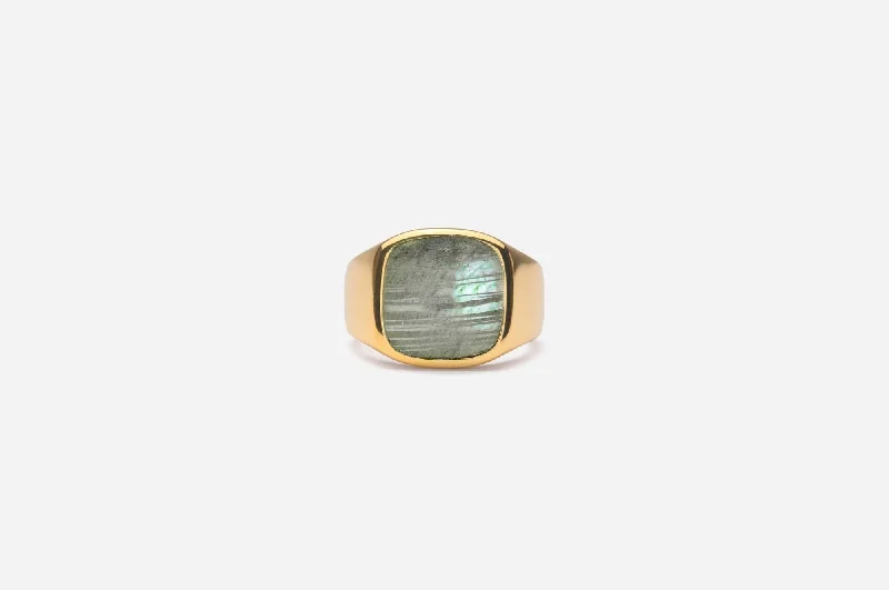 Affordable Elegance – Special Jewelry Sale Now Live IX Cushion Signet Labradorite Gold Plated Ring Affordable Elegance – Special Jewelry Sale Now Live IX Cushion Signet Labradorite Gold Plated Ring