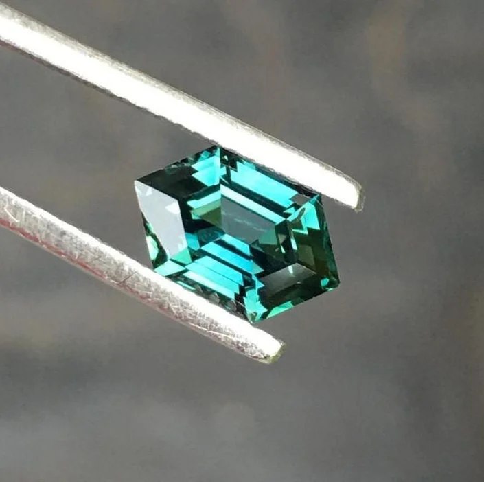 Upgrade Your Jewelry Collection For Less Loose 2.44 Ct Hexagon Teal Sapphire