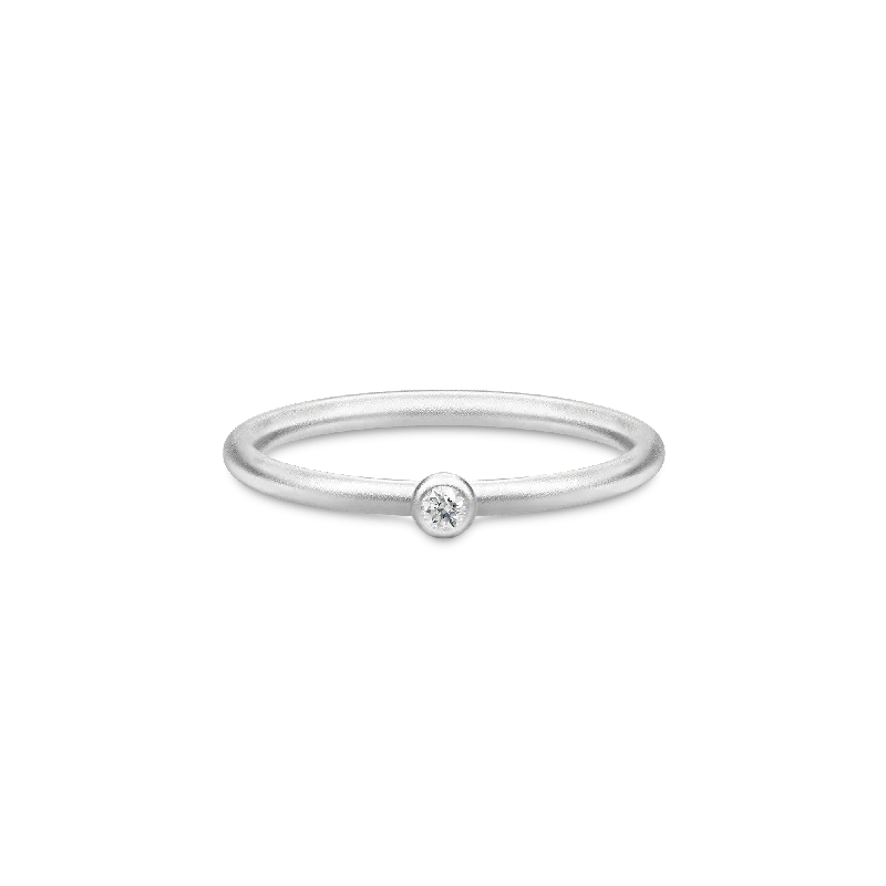 Must-Have Jewelry At Unbelievable Discounts Finesse Clear Silver Ring w. Zirconia