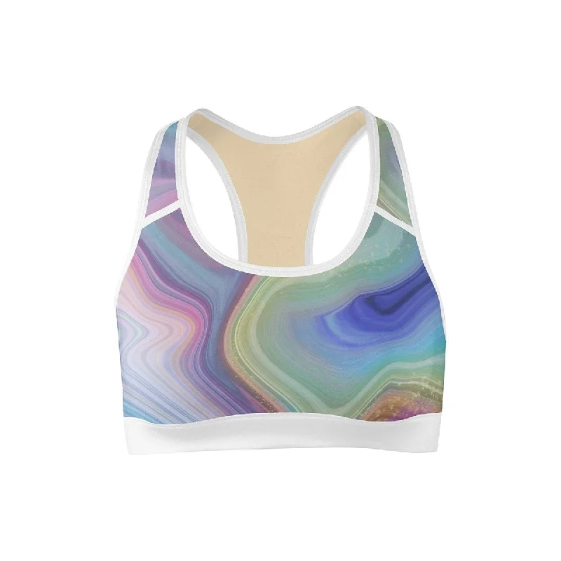 From Warm-Ups To Cooldowns, Shop And Save Marble Drift Sports Bra