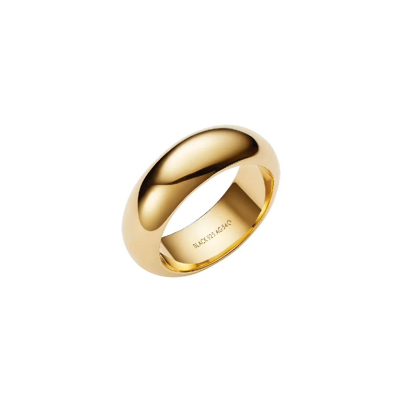 Fashion-Forward Geometric Jewelry For Contemporary Style Omotesando Chunky Gold Plated Ring Fashion-Forward Geometric Jewelry For Contemporary Style Omotesando Chunky Gold Plated Ring