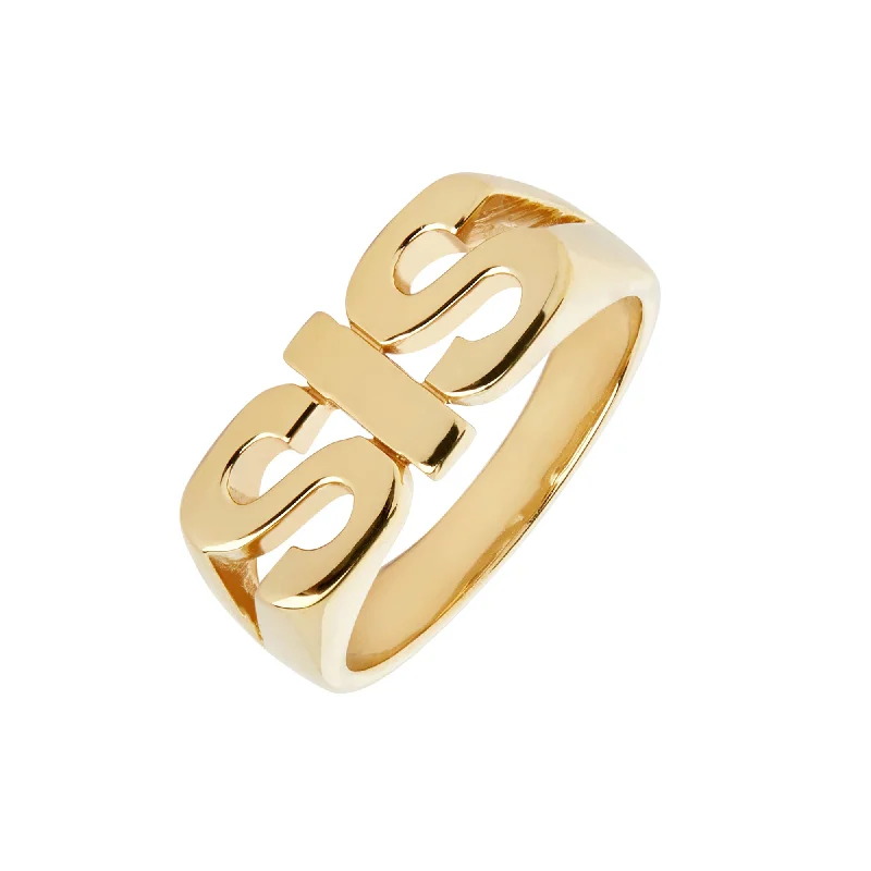 Chic And Stylish Jewelry At Discounted Prices Sis Gold Plated Ring