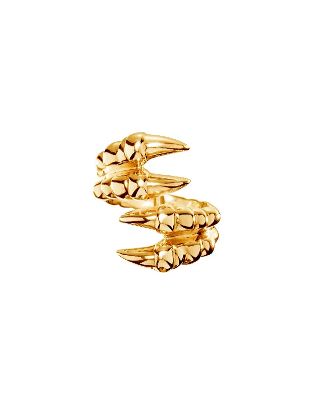 Buy More, Save More On Stunning Jewelry Pieces Claw Double Gold Plated Ring