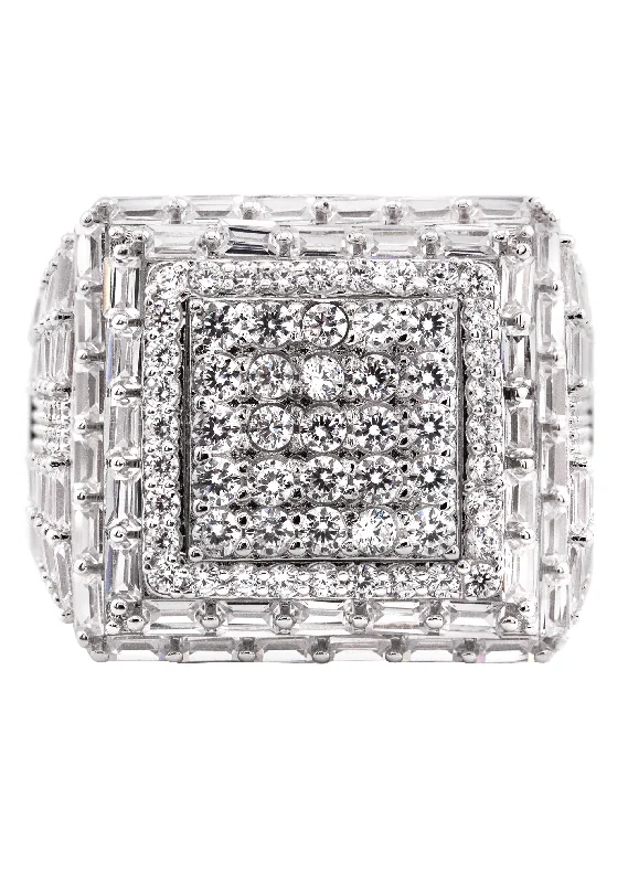 Best Jewelry Sale – Shop Exclusive Designs Now Mens Silver CZ Baguette Ring | Appx 12.2 Grams Best Jewelry Sale – Shop Exclusive Designs Now Mens Silver CZ Baguette Ring | Appx 12.2 Grams
