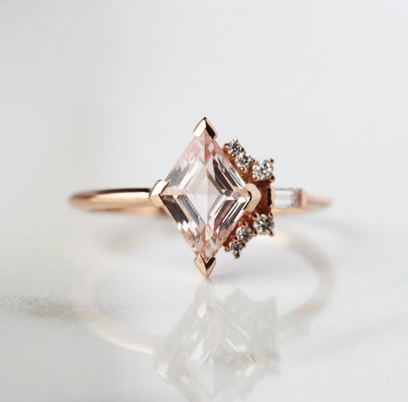 Flash Sale On Stunning Jewelry – Limited Stock Available Axelle Peach Sapphire Diamond Ring Flash Sale On Stunning Jewelry – Limited Stock Available Axelle Peach Sapphire Diamond Ring