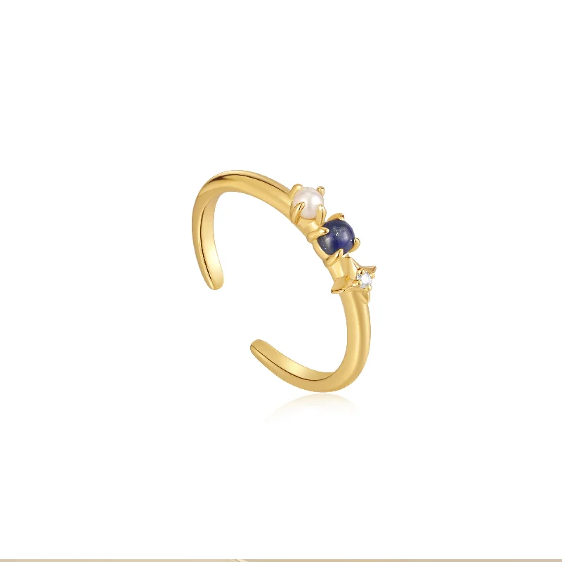 Jewelry Clearance Sale – Final Reductions Lapis Star Adjustable Ring