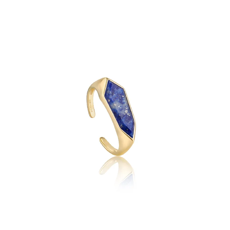 Stunning Jewelry At A Fraction Of The Price LAPIS EMBLEM ADJUSTABLE RING