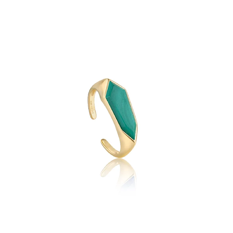 Special Jewelry Deals – Upgrade Your Collection MALACHITE EMBLEM ADJUSTABLE RING