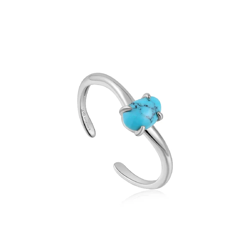 Bestselling Jewelry At Special Promotional Rates Turquoise Wave Adjustable Ring