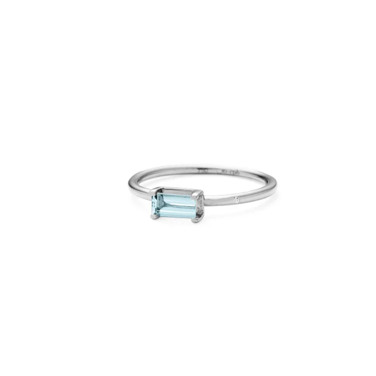 Your Dream Jewelry At Dream Prices Nord 18K Whitegold Ring w. Aquamarine