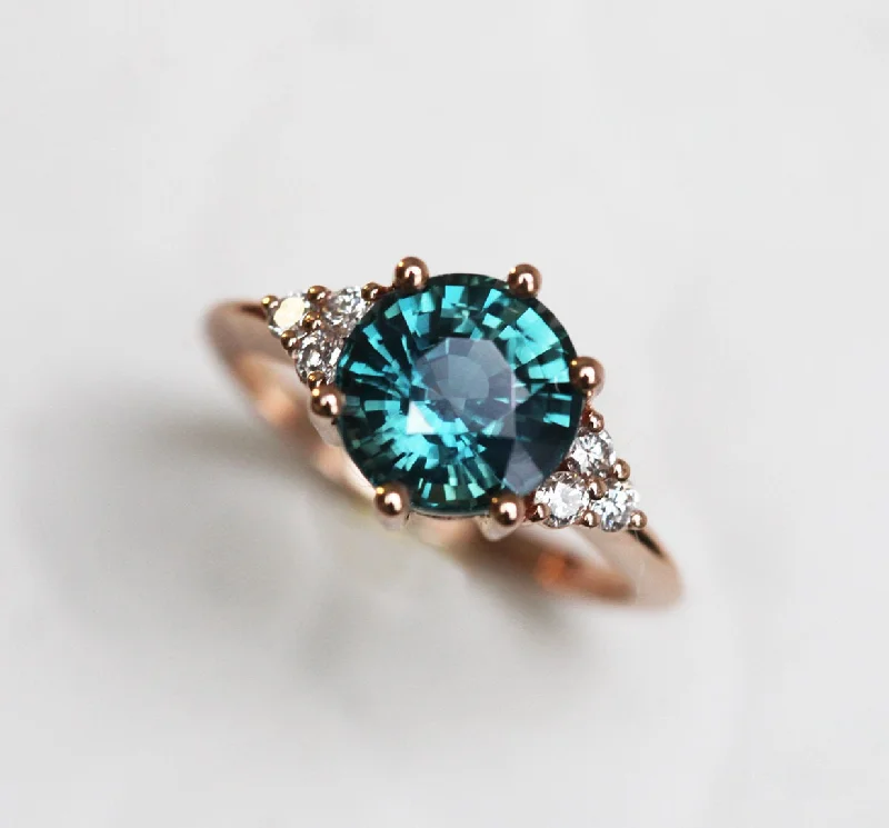 Shop Trending Jewelry With Exclusive Savings Tessa Teal Sapphire Diamond Ring