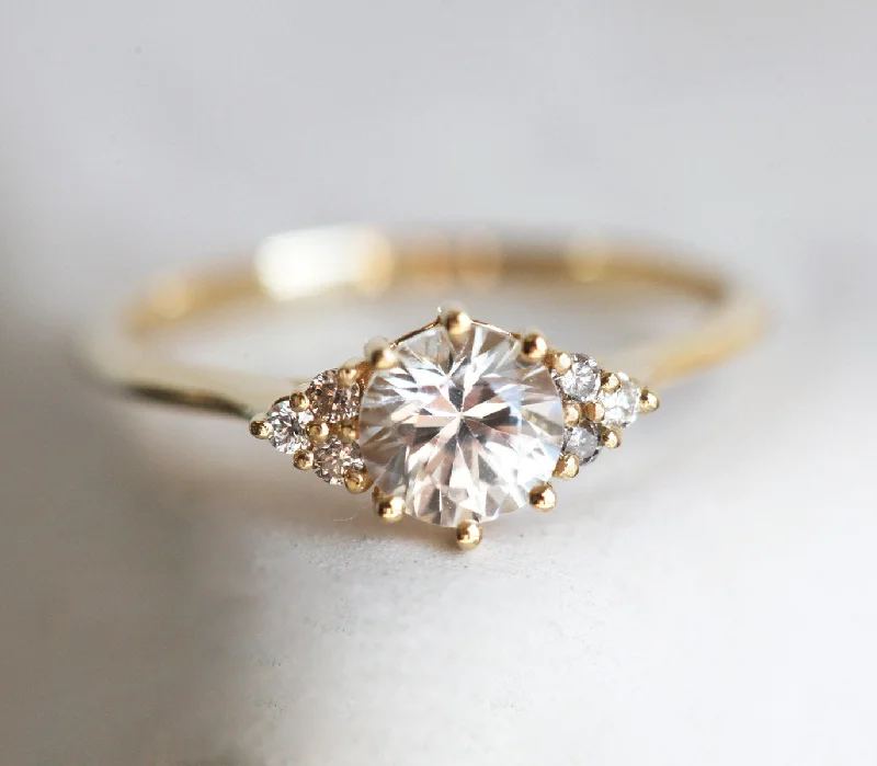 Discounted Luxury Jewelry – Shine Without The Splurge Amy White Sapphire Diamond Ring Discounted Luxury Jewelry – Shine Without The Splurge Amy White Sapphire Diamond Ring
