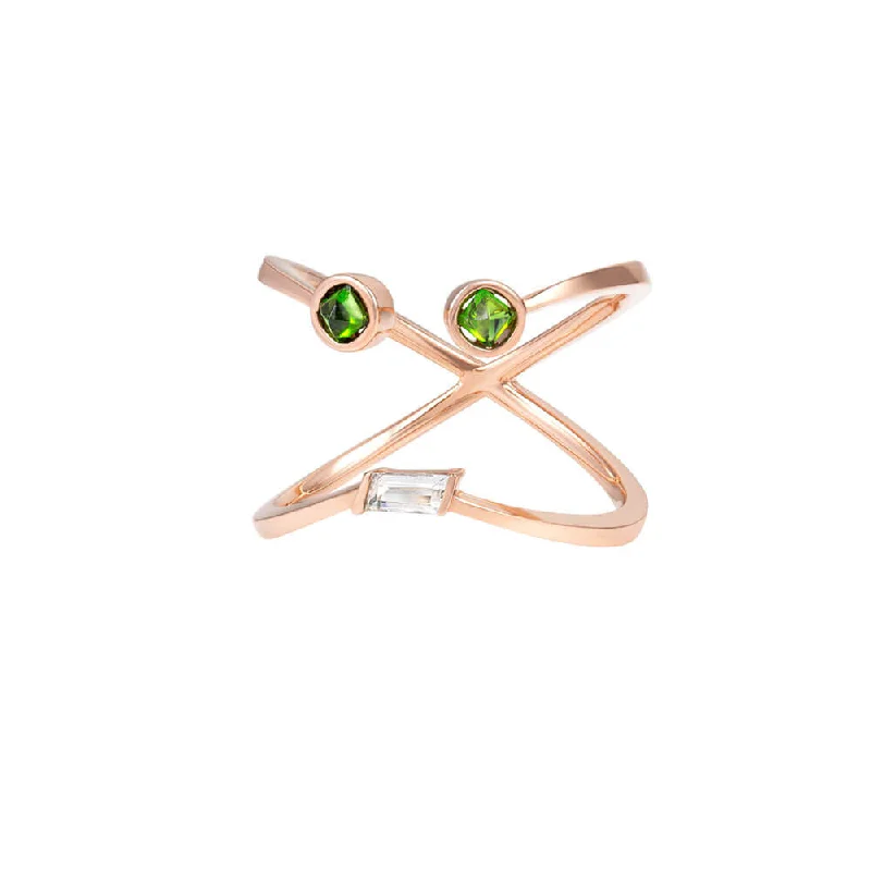 Seasonal Jewelry Sale – Upgrade Your Collection PREMIERE Violetta 18K Rosegold Ring w. Chrome diopside & Amethyst Seasonal Jewelry Sale – Upgrade Your Collection PREMIERE Violetta 18K Rosegold Ring w. Chrome diopside & Amethyst