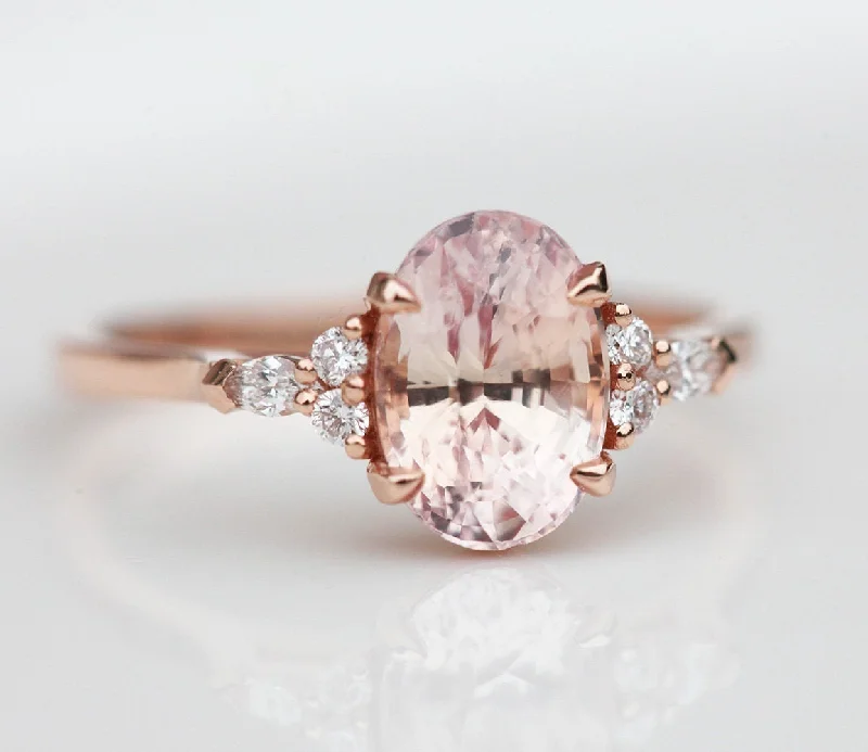Exclusive Savings On Timeless Jewelry Pieces Alessandra Peach Sapphire Diamond Ring Exclusive Savings On Timeless Jewelry Pieces Alessandra Peach Sapphire Diamond Ring