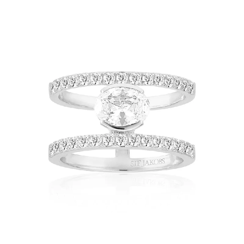 Elegant Jewelry At Unbeatable Prices – Shop Today Ellisse Carezza Grande Silver Ring w. Zirconia Elegant Jewelry At Unbeatable Prices – Shop Today Ellisse Carezza Grande Silver Ring w. Zirconia