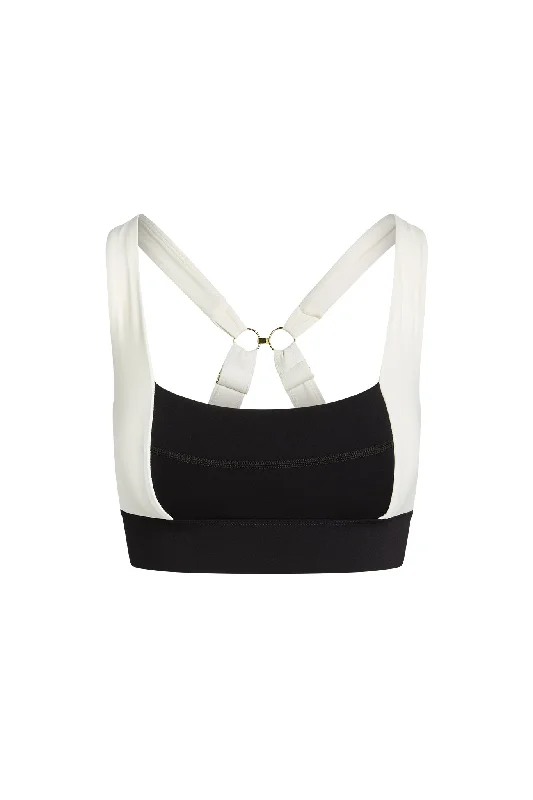 Your Go-To Yoga Outfits Now More Affordable Arches “The Tash Bra” - Black/Ivory