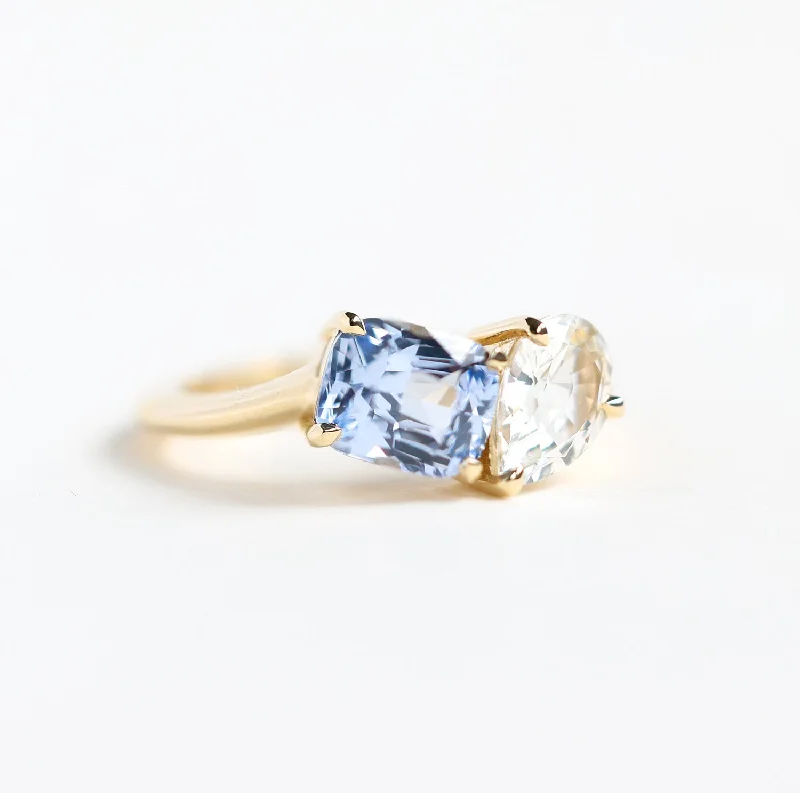 Unbeatable Offers On Luxury And Everyday Jewelry Toi Et Moi Ring, Light Blue Sapphire Ring Cluster