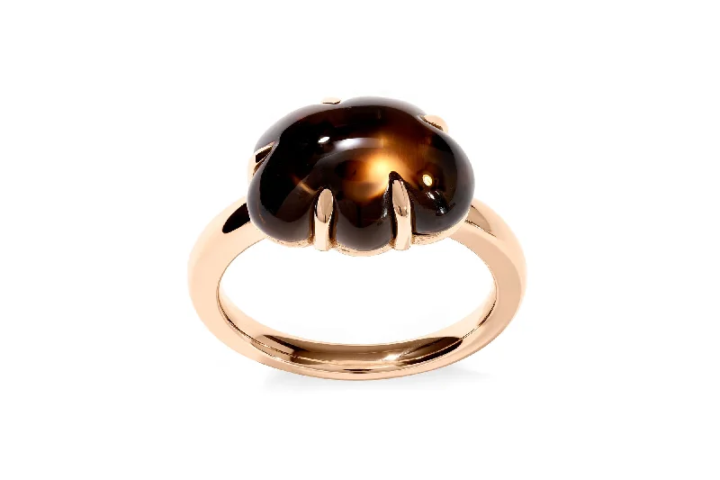 Bold And Beautiful Jewelry Now At Irresistible Prices Cloud 18K Rosegold Ring w. Smokey Quartz Bold And Beautiful Jewelry Now At Irresistible Prices Cloud 18K Rosegold Ring w. Smokey Quartz