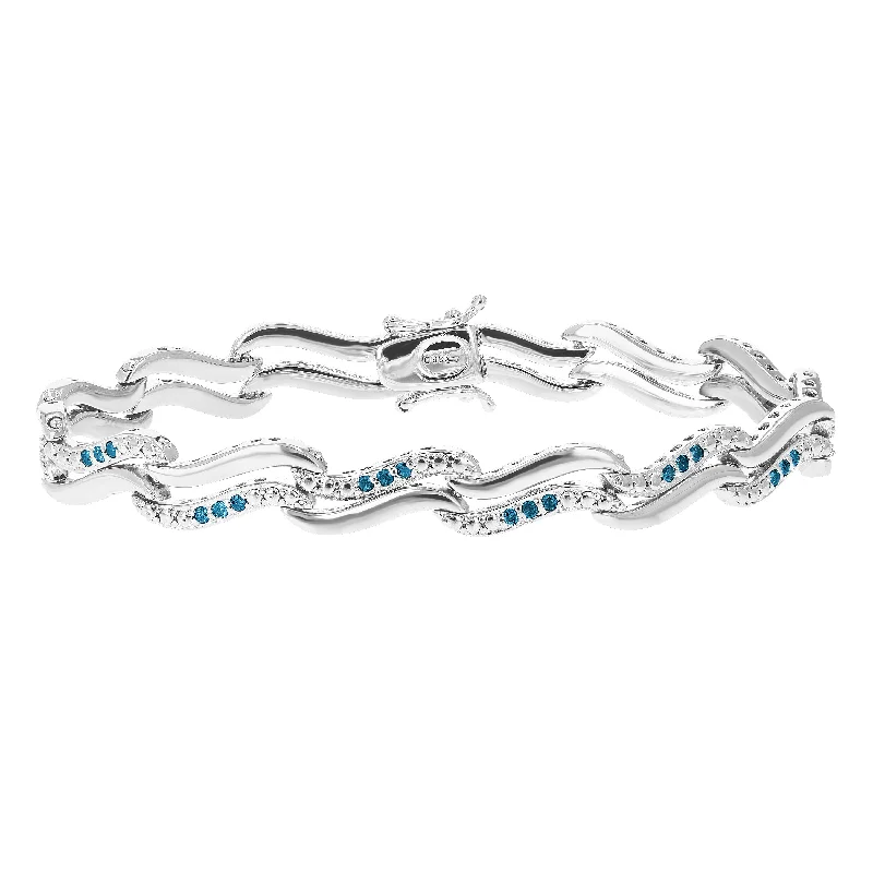 Flash Sale On Exquisite Jewelry – Don't Miss Out 1/2 cttw Blue Diamond Tennis Bracelet .925 Sterling Silver With Rhodium Infinity Flash Sale On Exquisite Jewelry – Don't Miss Out 1/2 cttw Blue Diamond Tennis Bracelet .925 Sterling Silver With Rhodium Infinity