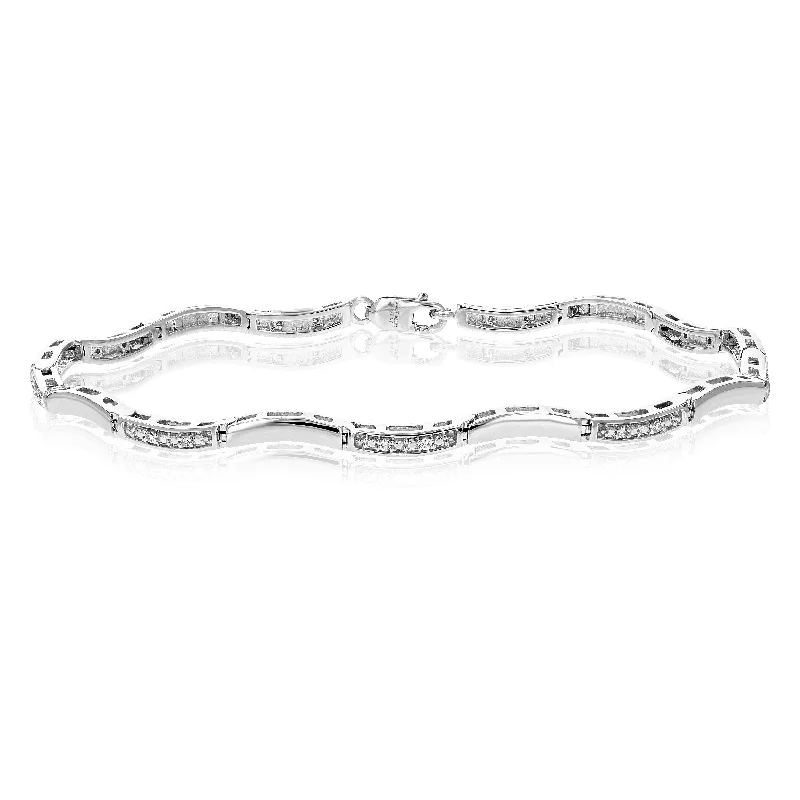 Shine In Style – Shop Jewelry Discounts Today 1/8 cttw Round Lab Grown Diamond Tennis Bracelet .925 Sterling Silver Channel Set Shine In Style – Shop Jewelry Discounts Today 1/8 cttw Round Lab Grown Diamond Tennis Bracelet .925 Sterling Silver Channel Set