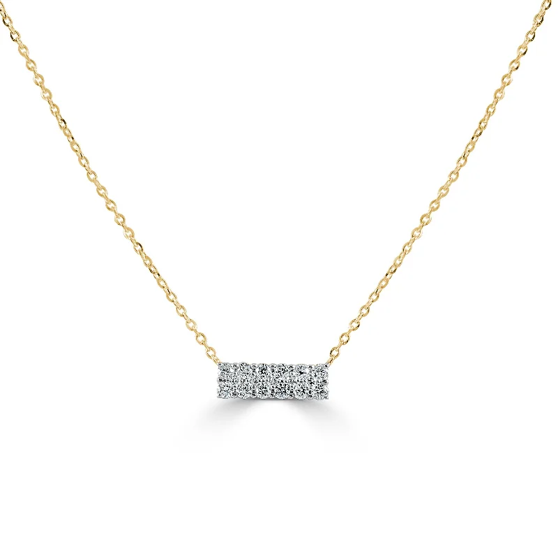 Shop Handcrafted Jewelry At Special Promotional Rates 14k Gold & Diamond Bar Necklace Shop Handcrafted Jewelry At Special Promotional Rates 14k Gold & Diamond Bar Necklace