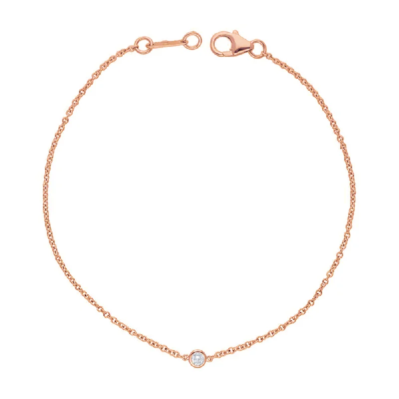 Elegant Jewelry Pieces At Unbelievable Prices 14K Rose Gold 0.20cts. Diamond Bracelet Elegant Jewelry Pieces At Unbelievable Prices 14K Rose Gold 0.20cts. Diamond Bracelet