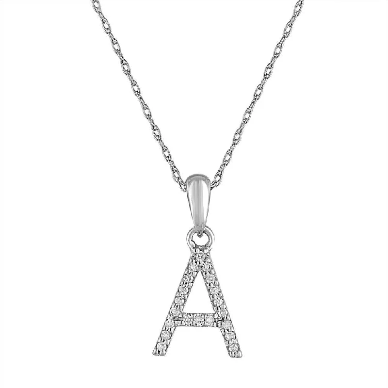 Seasonal Jewelry Sale – Upgrade Your Collection 14k White Gold & Diamond Initial Necklace Seasonal Jewelry Sale – Upgrade Your Collection 14k White Gold & Diamond Initial Necklace