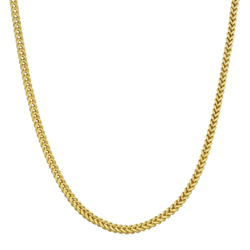 Affordable Elegance – Premium Jewelry At Special Prices 14k Yellow Gold 1.85mm Franco Link Necklace (22 inch) Affordable Elegance – Premium Jewelry At Special Prices 14k Yellow Gold 1.85mm Franco Link Necklace (22 inch)
