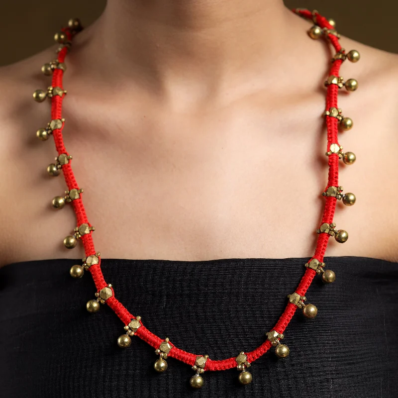 Grab Stylish Jewelry Before The Sale Ends Tribal Odisha Dokra Threadwork Necklace