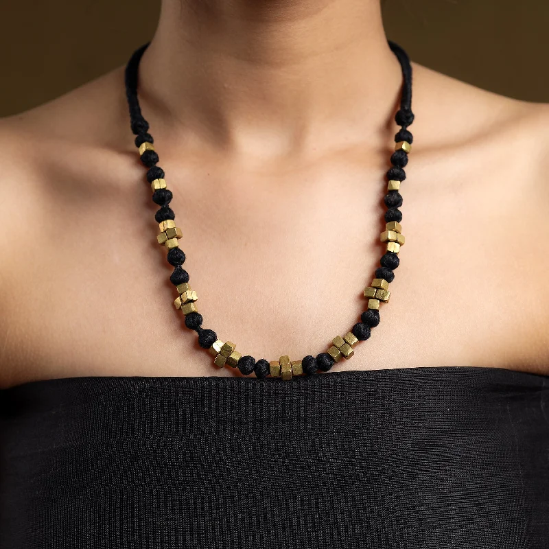 Timeless Jewelry At Special Discount Rates Tribal Odisha Dokra Threadwork Necklace