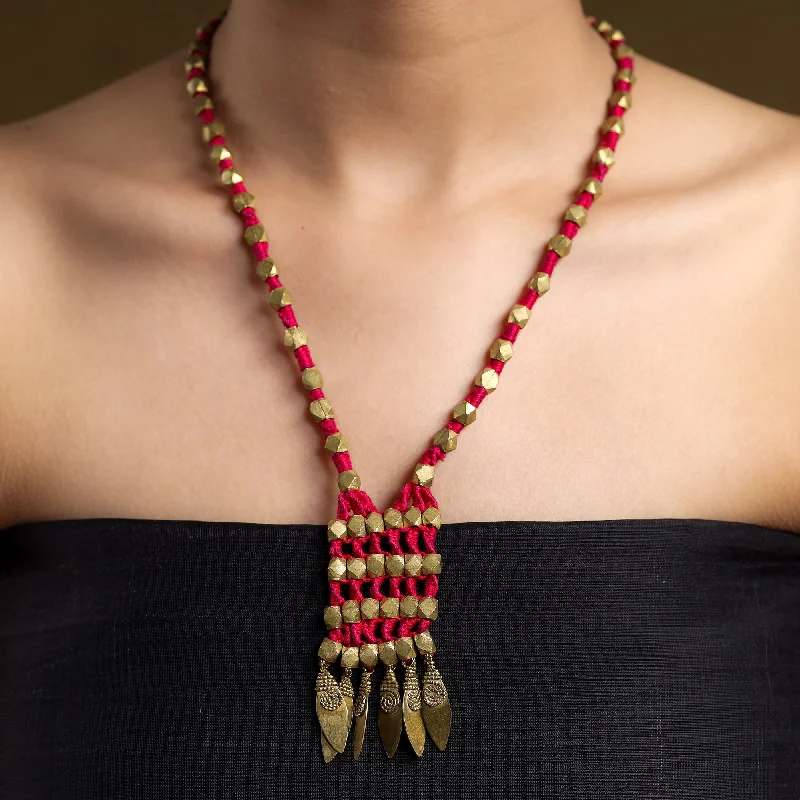 Exclusive Jewelry Sale – Shine For Less Tribal Odisha Dokra Threadwork Necklace