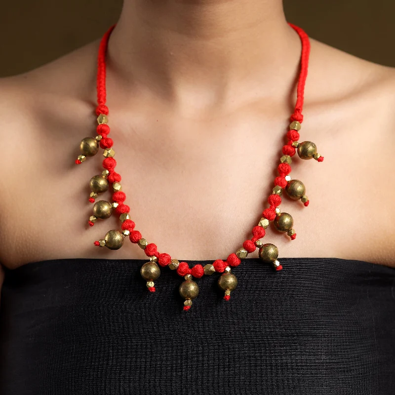 Exclusive Gemstone Jewelry At Special Prices Tribal Odisha Dokra Threadwork Necklace Exclusive Gemstone Jewelry At Special Prices Tribal Odisha Dokra Threadwork Necklace