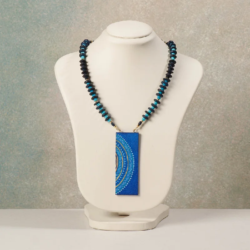 Breathtaking Jewelry, Breathtaking Prices Miniature Handpainted Wooden Necklace With Beads Breathtaking Jewelry, Breathtaking Prices Miniature Handpainted Wooden Necklace With Beads