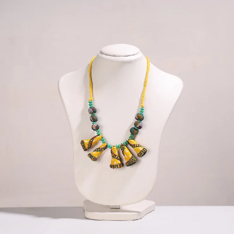 Affordable Luxury Jewelry For Every Occasion Gamcha Fabric & Beadwork Handmade Necklace by Rangila Dhaga Affordable Luxury Jewelry For Every Occasion Gamcha Fabric & Beadwork Handmade Necklace by Rangila Dhaga