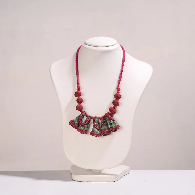 Elegant Jewelry, Exclusive Prices – Shop Now Gamcha Fabric & Beadwork Handmade Necklace by Rangila Dhaga Elegant Jewelry, Exclusive Prices – Shop Now Gamcha Fabric & Beadwork Handmade Necklace by Rangila Dhaga