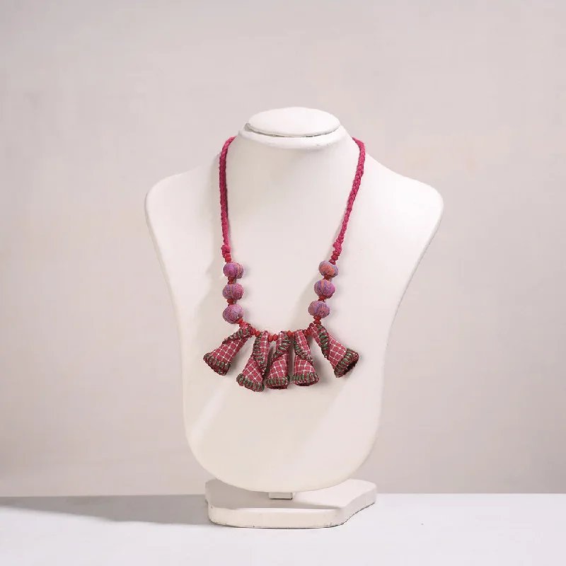 Bestselling Jewelry At Special Promotional Rates Gamcha Fabric & Beadwork Handmade Necklace by Rangila Dhaga Bestselling Jewelry At Special Promotional Rates Gamcha Fabric & Beadwork Handmade Necklace by Rangila Dhaga