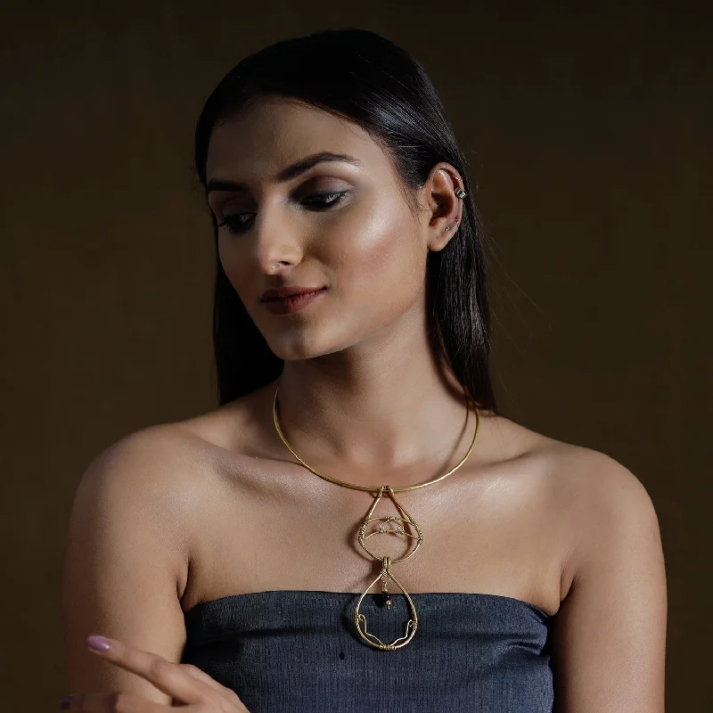 Affordable Glamour – Premium Jewelry At Special Prices Brass Metal Handcrafted Dokra Choker Necklace by Asalkaar Affordable Glamour – Premium Jewelry At Special Prices Brass Metal Handcrafted Dokra Choker Necklace by Asalkaar