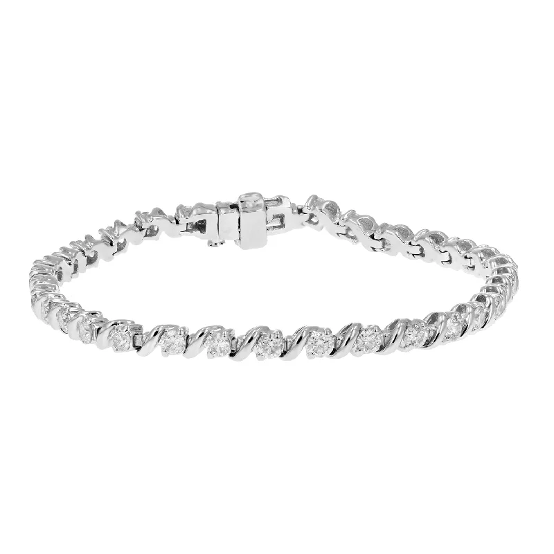Premium Jewelry At Special Low Prices For A Limited Time 3 cttw SI1-SI2 Certified Diamond Bracelet 14K White Gold I-J Round S-Link 7 Inch Premium Jewelry At Special Low Prices For A Limited Time 3 cttw SI1-SI2 Certified Diamond Bracelet 14K White Gold I-J Round S-Link 7 Inch