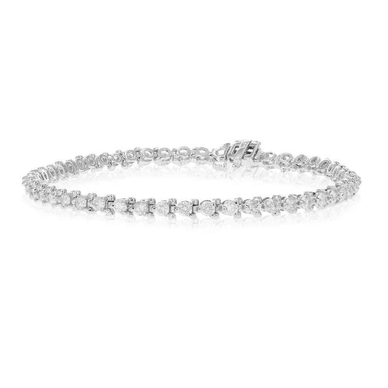 Affordable Glamour – Premium Jewelry At Special Prices 3 cttw SI2-I1 Diamond Bracelet 10K White Gold 3 Prong Classic Round 7 Inch Affordable Glamour – Premium Jewelry At Special Prices 3 cttw SI2-I1 Diamond Bracelet 10K White Gold 3 Prong Classic Round 7 Inch