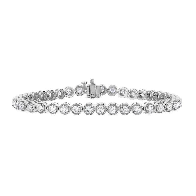 Buy More, Save More On Stunning Jewelry Designs 4 cttw SI2-I1 Certified Diamond Bracelet 18K White Gold G-H Tennis Round 7 Inch Buy More, Save More On Stunning Jewelry Designs 4 cttw SI2-I1 Certified Diamond Bracelet 18K White Gold G-H Tennis Round 7 Inch