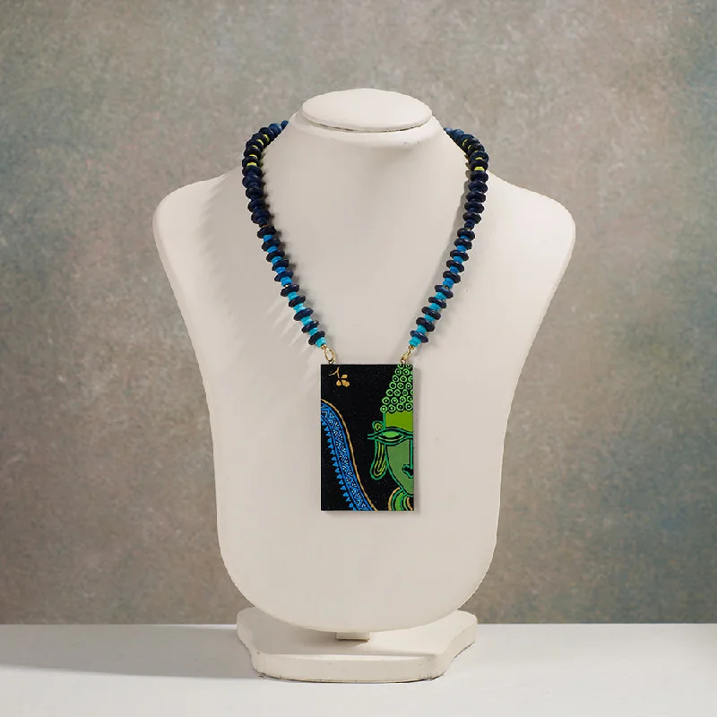 Sparkle More For Less – Jewelry Sale Happening Now Miniature Handpainted Wooden Necklace With Beads