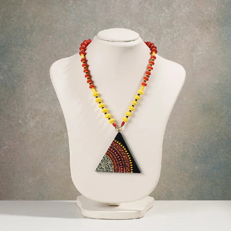 Elegant Jewelry Pieces At Unbelievable Prices Miniature Handpainted Wooden Necklace With Beads Elegant Jewelry Pieces At Unbelievable Prices Miniature Handpainted Wooden Necklace With Beads