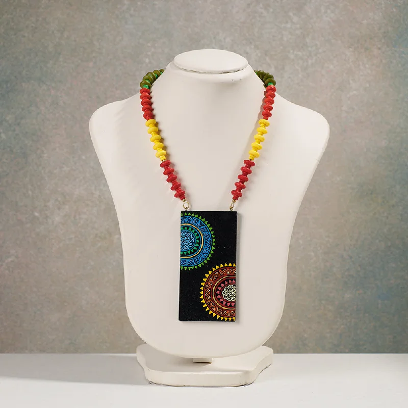 Limited-Stock Jewelry Sale – Once It's Gone, It's Gone Miniature Handpainted Wooden Necklace With Beads Limited-Stock Jewelry Sale – Once It's Gone, It's Gone Miniature Handpainted Wooden Necklace With Beads